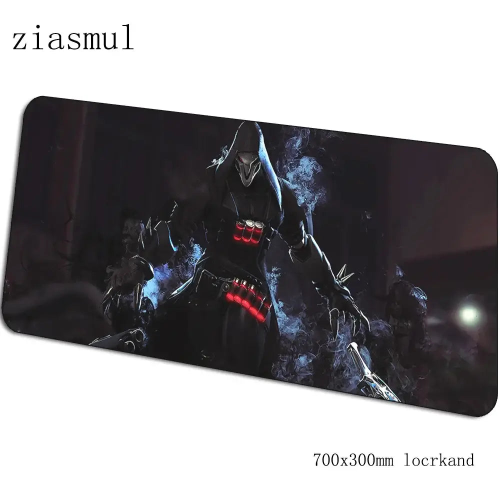 Overwatch gamer-musemåtte, flot 70x30cm gaming-musemåtte til pc og notebook, skrivebordsmåtte til spil, æstetisk gamer-måtte og gamepad