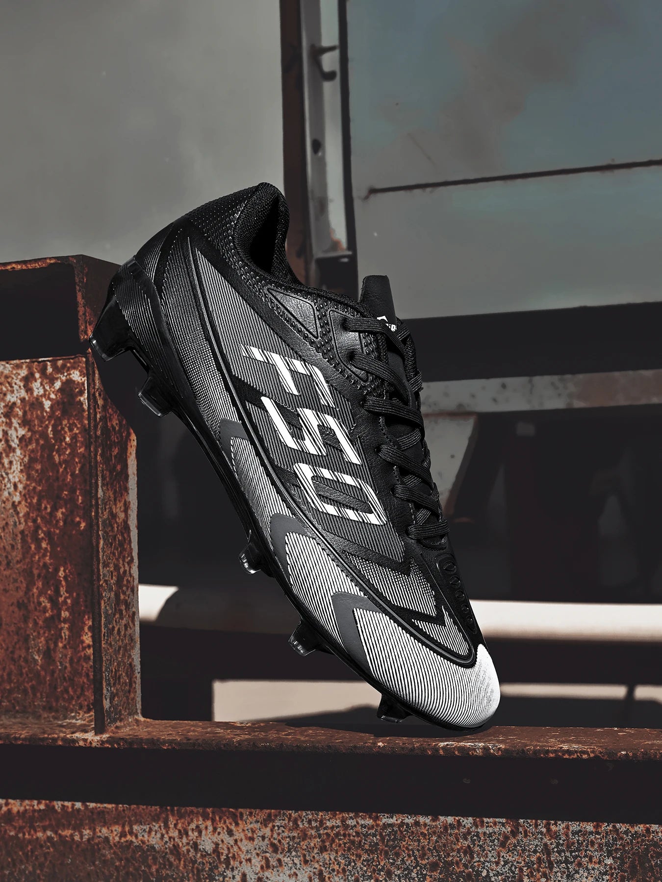 Unisex AG FG Soccer Shoes PU Woven Fabric Upper TPU Shockproof Sole Wear-Resistant Anti-Slip Teenager Competition Sneakers