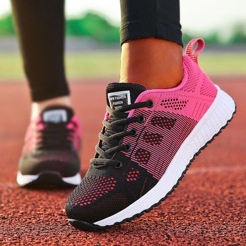 New Arrival Women Flats Footwear Lace-Up Flats Casual Sneakers Women's Soft Zapatos Mujer Plus Size