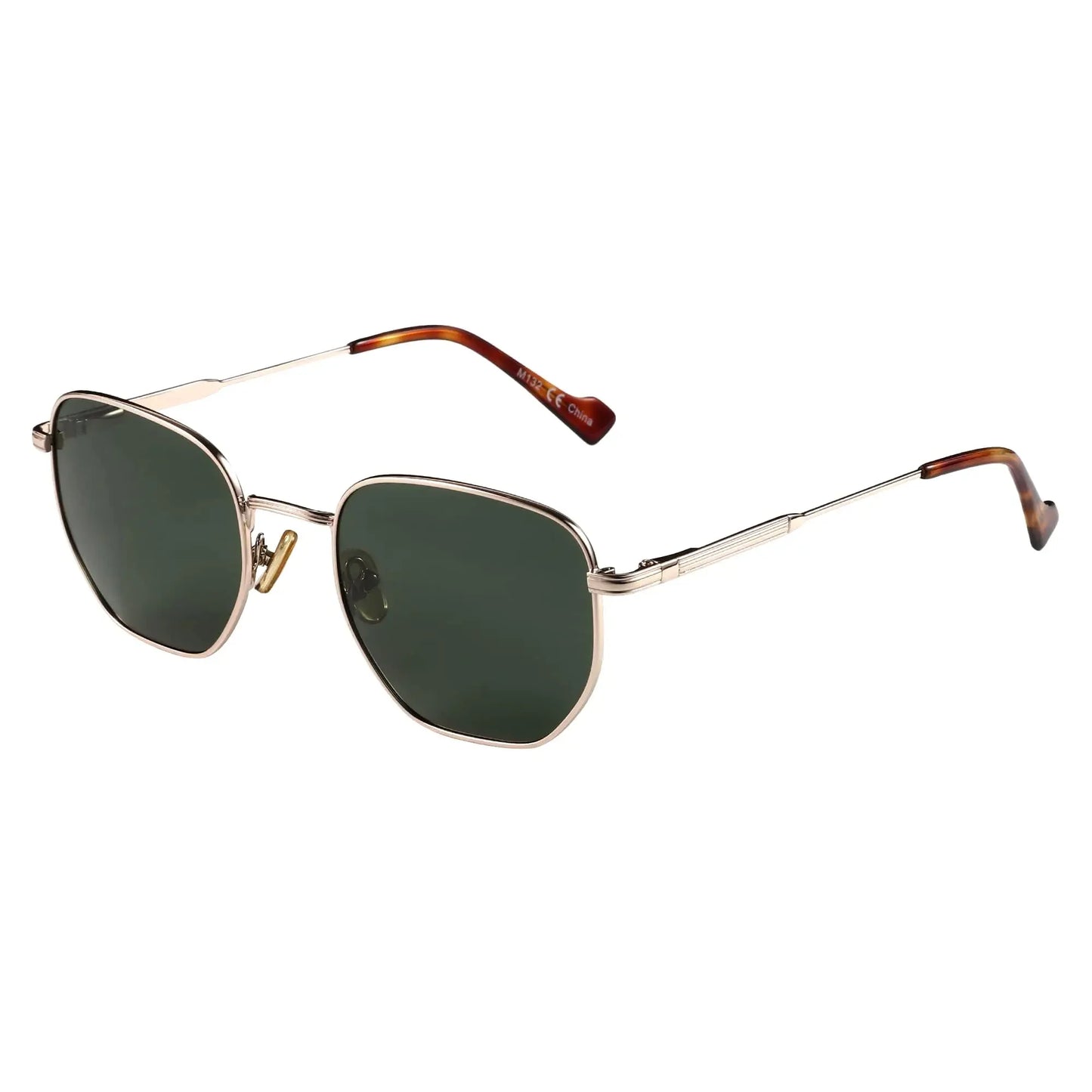 ZENOTTIC Fashion Hexagon Polarized Retro Sunglasses for Men Women-Vintage Metal Frame Design UV Protection Trendy Fashion Shades