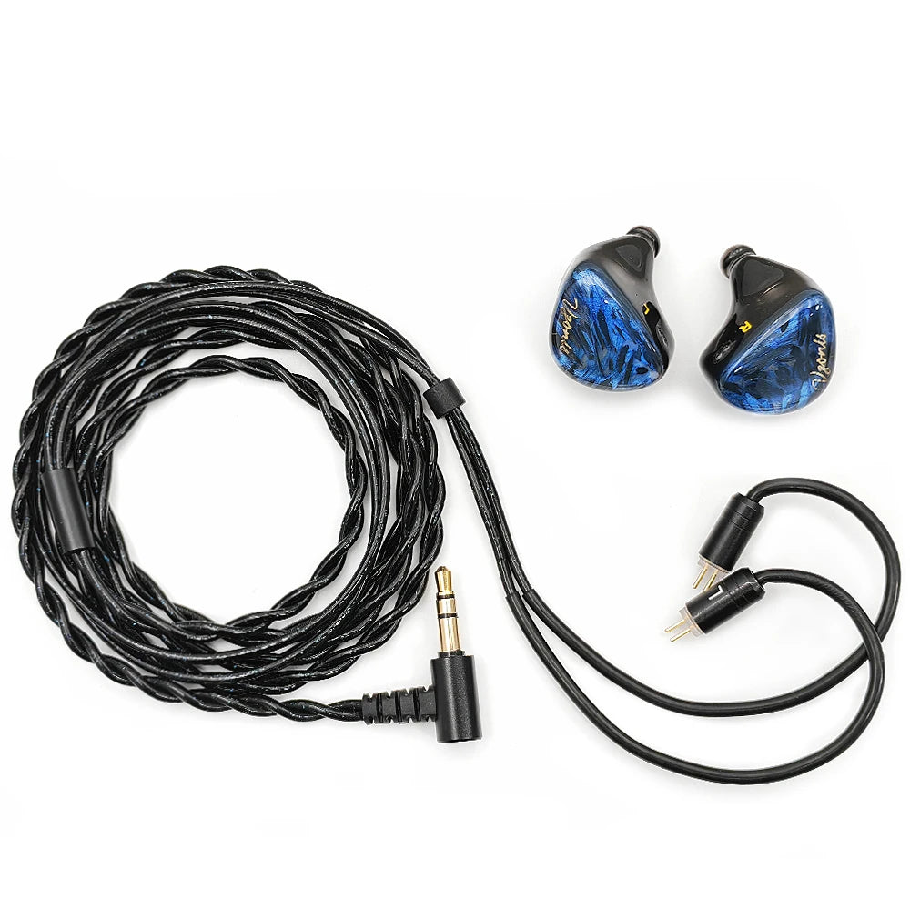 Vzonis DDB-03 HiFi IEM 1DD+1BA+1 Bone Conduction Hybrid Driver Gaming earphones in ear high resolution resin music Headphone