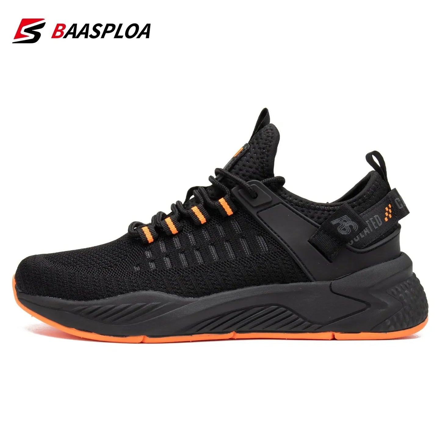 Baasploa Men's Running Shoes Brand, Male Designer Mesh Casual Sneakers, Lightweight Lace-Up New Male Outdoor Sports Tennis Shoes
