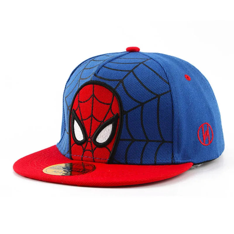 2026 HotAnime Cartoon Spiderman Hats for Kids Toddler Baseball Cap Spring Snapback Hip Hop Adjustable Caps