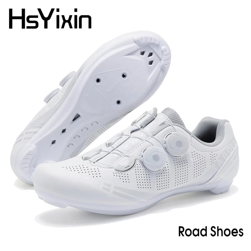 MTB Cycling Shoes Breathable Men’s and Women’s Off-Road Mountain Bike Cycling Shoes Self-Locking Speed Mountain Bike Pedal Shoes