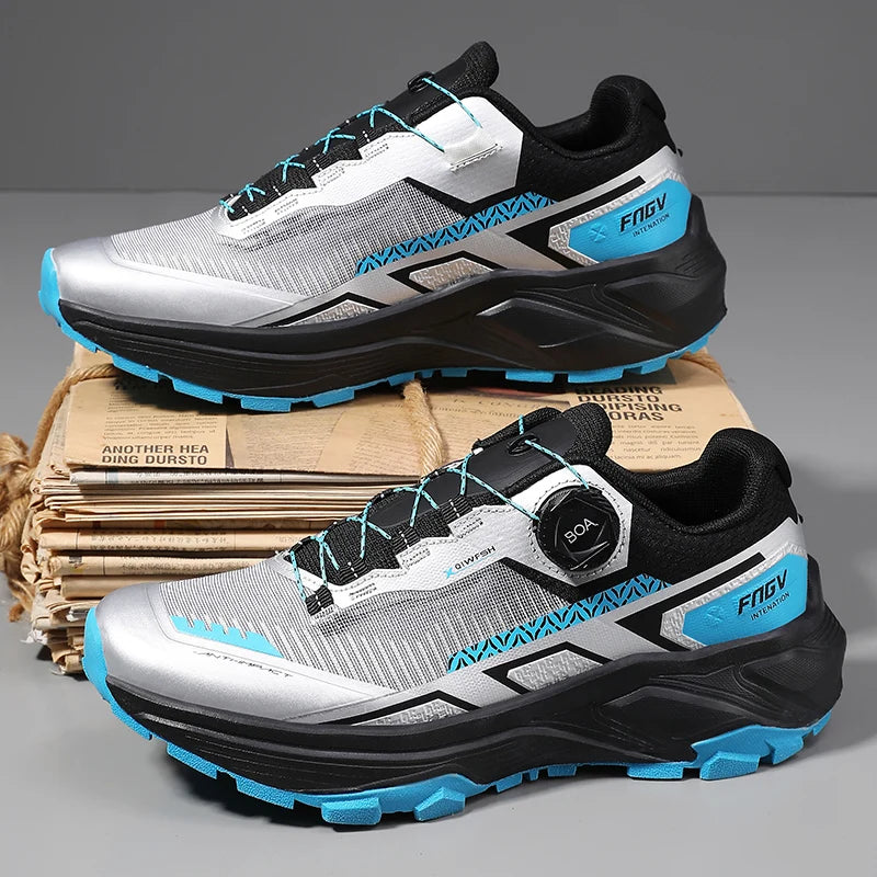 Frühlings- & Sommer-Laufschuhe für Herren – Outdoor-Wanderschuhe, abriebfeste Trailschuhe mit BOA-Verschluss, atmungsaktiver Sport- & Freizeitstil