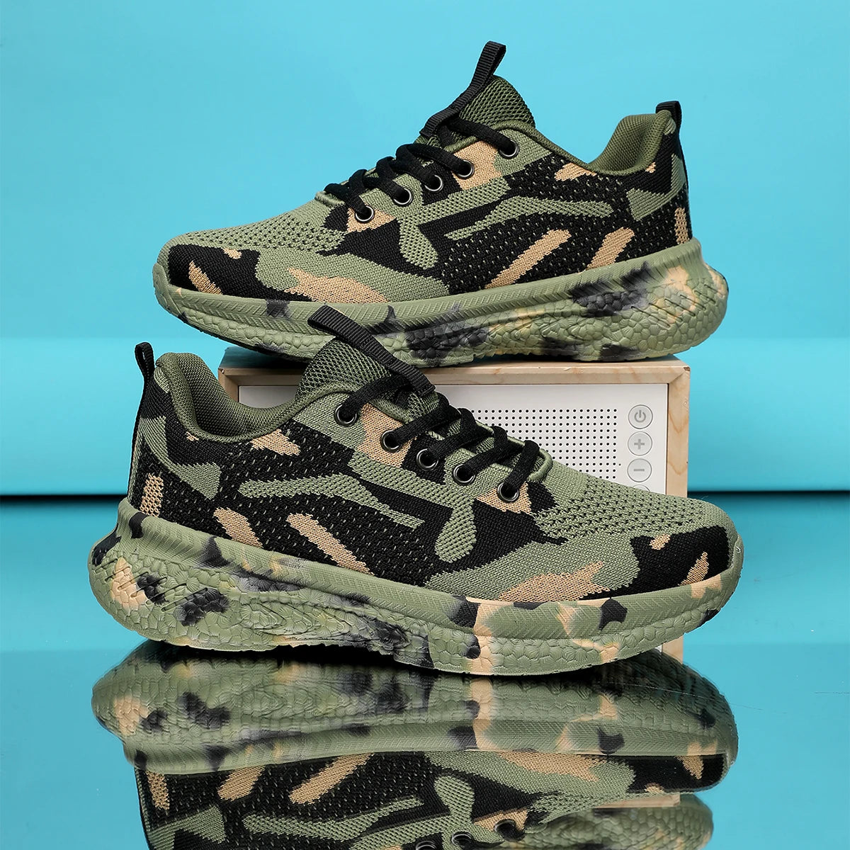 Camouflage Shoes Four Seasons New Mesh Breathable Sports Shoes Youth Casual Outdoor Shoes