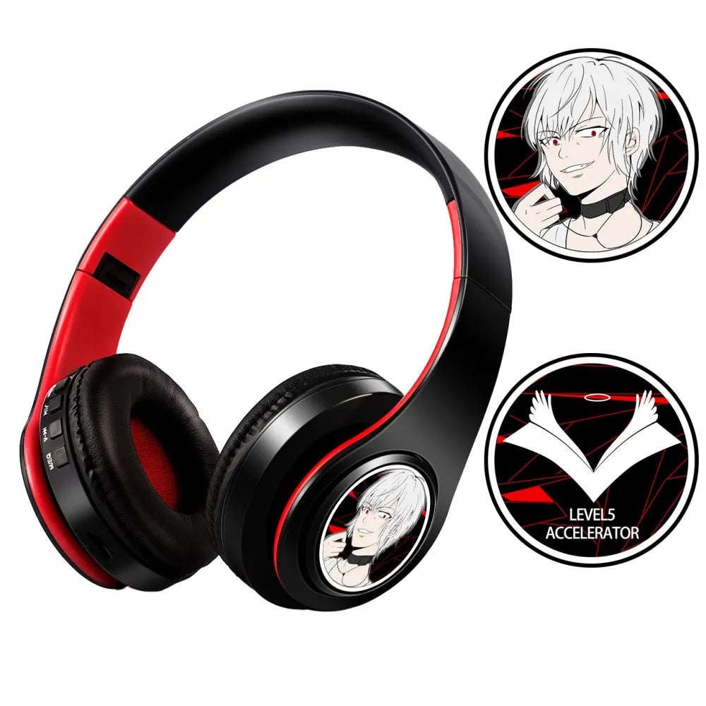 Wireless Silent Disco Headphone Anime Fate/Grand Order FGO Jeanne d'Arc Stereo Bluetooth Headphone for Playing Games Earphone