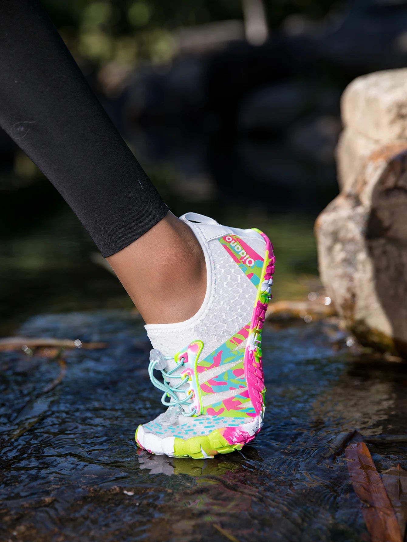 Oiaano New Camo Men Women Quick-Drying Beach Aqua Shoes Barefoot Water Booties Man Aquatic Sneaker Sports Athletic Walking
