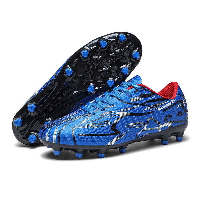 New Men Football Boots TF Sport Training Soccer Shoes Kids Ultralight Breathable Professional Sneakers Unisex Grass Cleats Match