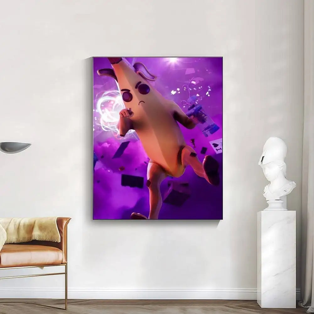Стилен F-FORTNITE стикер постер с висока резолюция за освежаване на стените у дома и в стаята, наличен в разнообразни стилове.