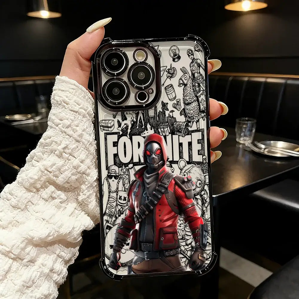Популярен геймърски калъф за телефон FortniteS Plating за Samsung A37 A57 A07 A36 A16 A35 A55 A25 A26 A05s A15 A54 A34 A24 A14 A05 A04 4G 5G