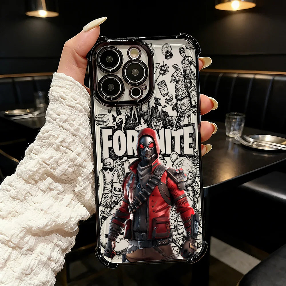 Popular Game FortniteS Plating Phone Case For Samsung A37, A57, A07, A36, A16, A35, A55, A25, A26, A05s, A15, A54, A34, A24, A14, A05, A04 4G 5G
