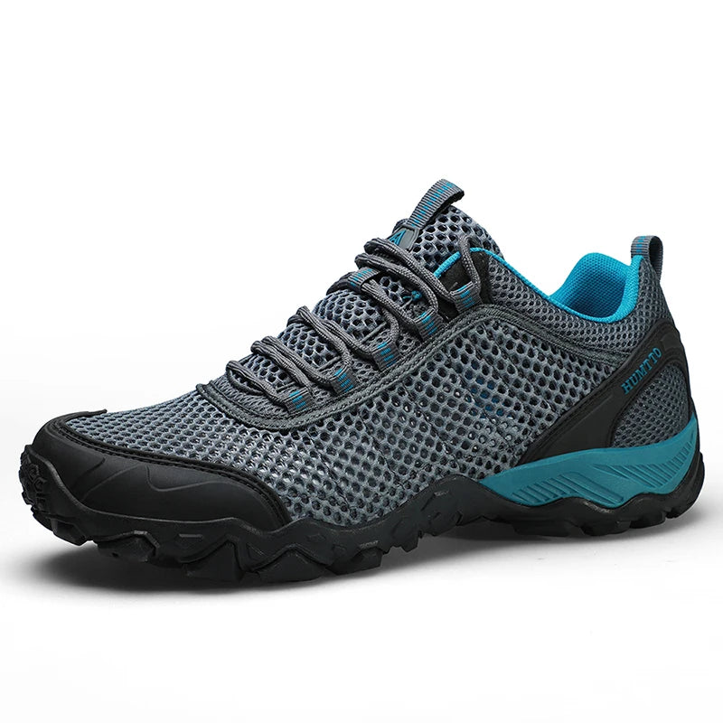 HUMTTO Men's Non-slip Sports Breathable Summer Hiking Shoes Outdoor Luxury Designer Trekking Climbing Sneakers