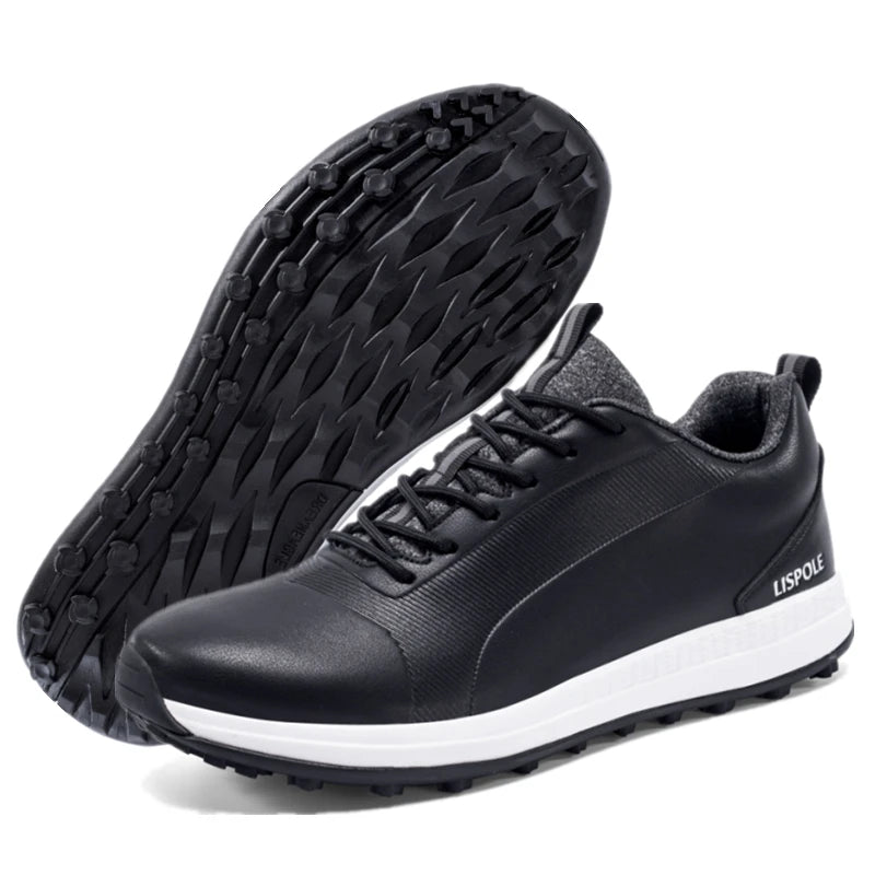 Hot Sale Leisure Golf Shoes Men's Waterproof Golf Spikes Sneakers Professional Non-Slip Golf Trainers Luxury Sports Shoes