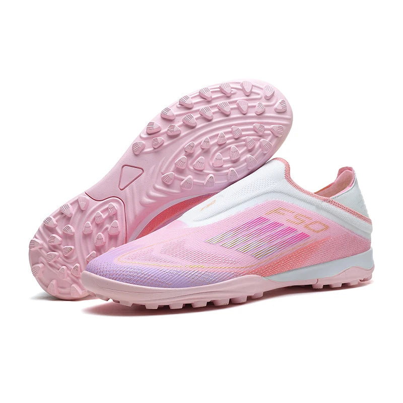 Men's Football Boots Futsal Ultralight Soccer Shoes Training TF Match Long Spikes Breathable Indoor Sneakers Cleats Drop Shipping