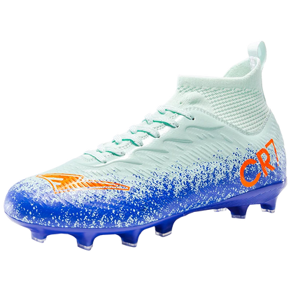 Men Football Boots Non-Slip High-Quality Soccer Shoes Grass Cleats High-Top Futsal Sneakers Match for Training Competition