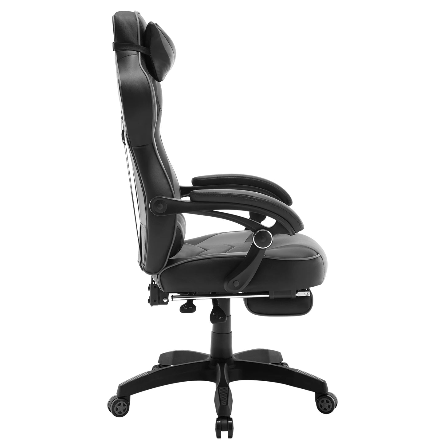 WOLTU Gaming Racing Chair Ergonomic Swivel Computer Chair with Footrest, Lumbar Support, Headrest, Adjustable Gamer Office Chair
