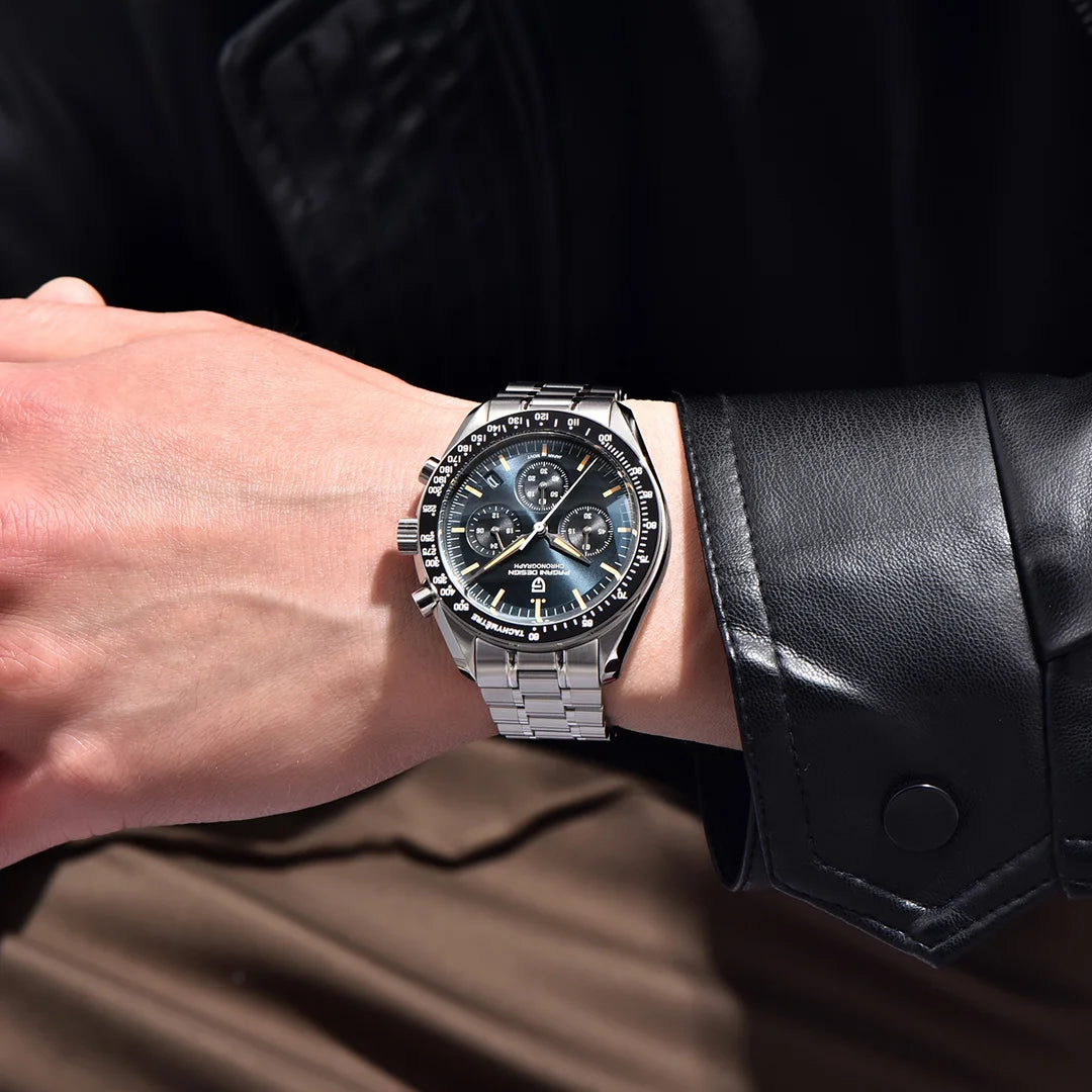 PAGANI DESIGN 2026 New V6 Moon Mens Watch Luxury Quartz Speed Sports Chronograph Watch For Men Watch AR Sapphire glass Local Shipping