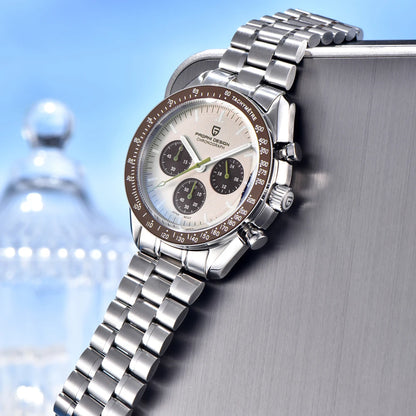 New man Watch PAGANI DESIGN Saturn men's top luxury Quartz Watch for men, sports chronograph, Sapphire Glass AR, glasses ceramic light, waterproof, stainless steel, ideal gift