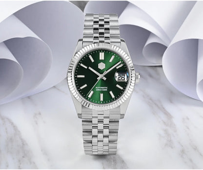 San Martin 36.5mm Men's Dress Watch Top Brand Luxury Automatic Mechanical Fashion Couples Watches Sapphire Waterproof 100m BGW9
