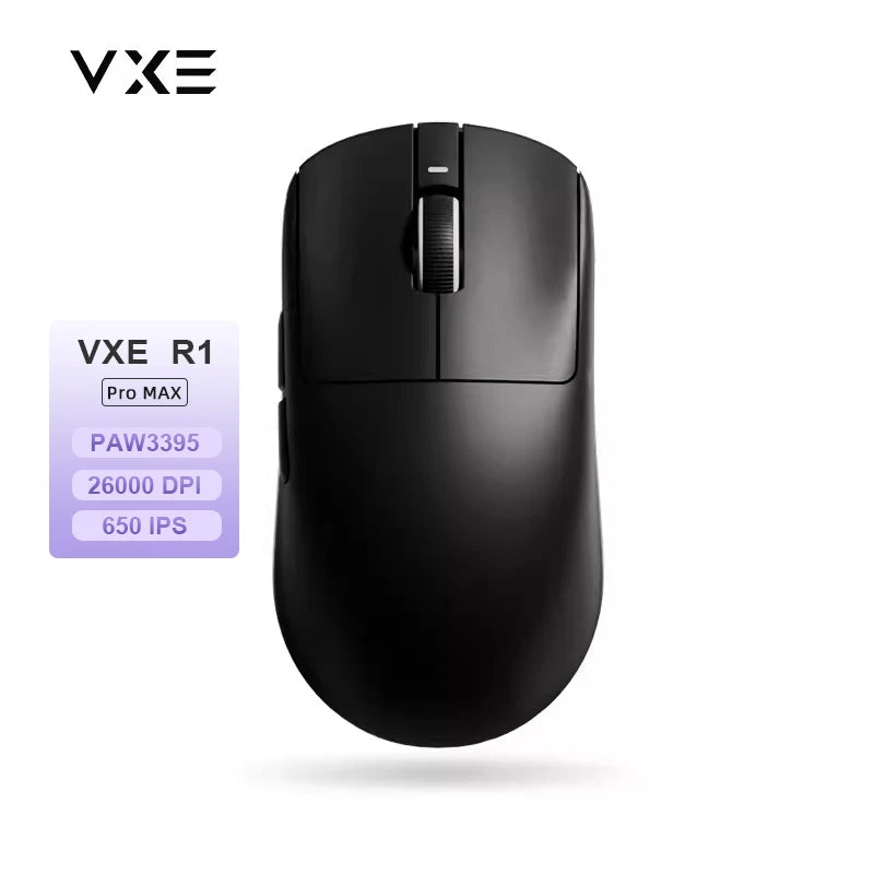 Ratón gaming inalámbrico ATK VXE Dragonfly R1 Pro MAX PAW3395 R1 SE Plus personalizado para esports y FPS, recargable y ligero