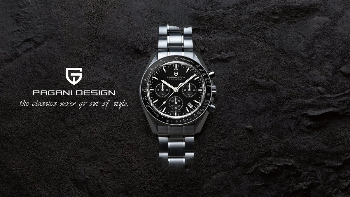 PAGANI DESIGN 2026 New V6 Moon Mens Watch Luxury Quartz Speed Sports Chronograph Watch For Men Watch AR Sapphire glass Local Shipping