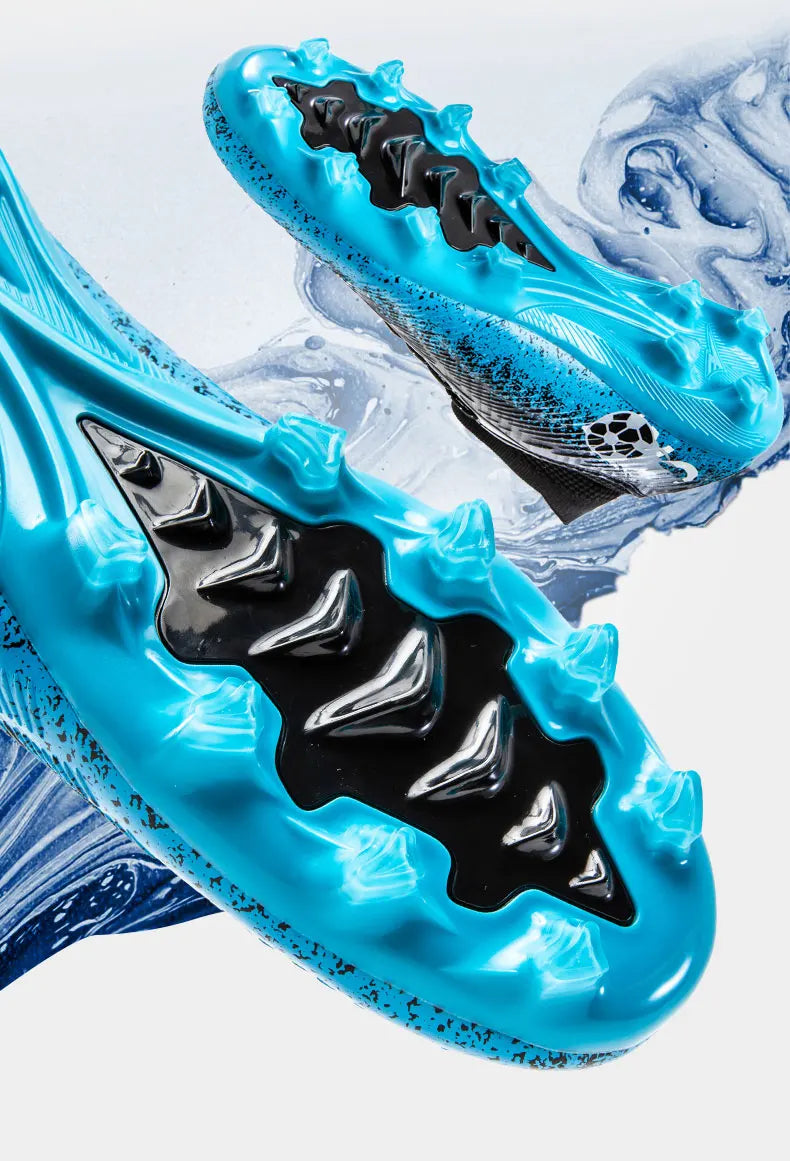 Men Football Boots Non-Slip High-Quality Soccer Shoes Grass Cleats High-Top Futsal Sneakers Match for Training Competition
