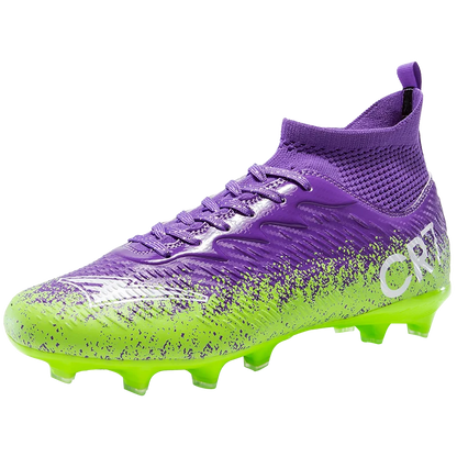 Men Football Boots Non-Slip High-Quality Soccer Shoes Grass Cleats High-Top Futsal Sneakers Match for Training Competition
