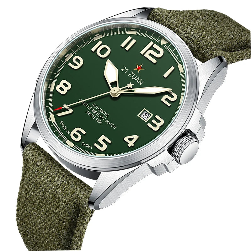 Seagull D581 Men's Automatic Mechanical Watch Military Retro Fashion Clock  Luminous Waterproof Sport Wristwatch Mens Gift