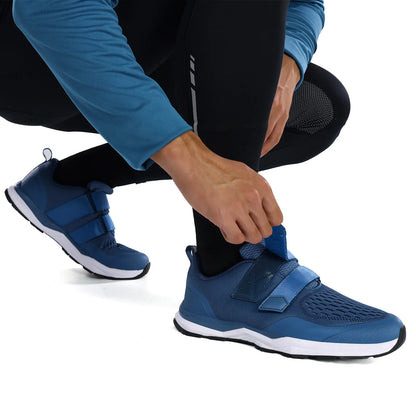 Santic Cycling Shoes Multi-purpose Running SPD Indoor Leisure Shoes Rubber Sole Hook and Loop Design 3D Mesh Fabric Sneakers Unisex