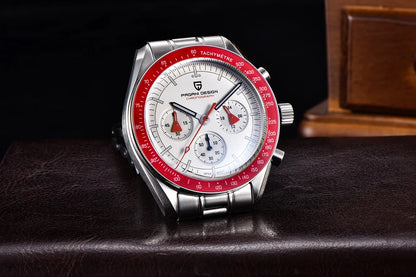 PAGANI DESIGN 2026 New V6 Moon Mens Watch Luxury Quartz Speed Sports Chronograph Watch For Men Watch AR Sapphire glass Local Shipping