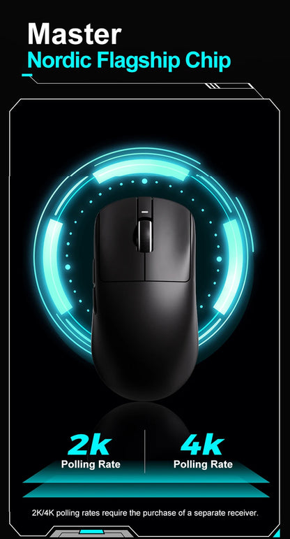 Ratón gaming inalámbrico ATK VXE Dragonfly R1 Pro MAX PAW3395 R1 SE Plus personalizado para esports y FPS, recargable y ligero