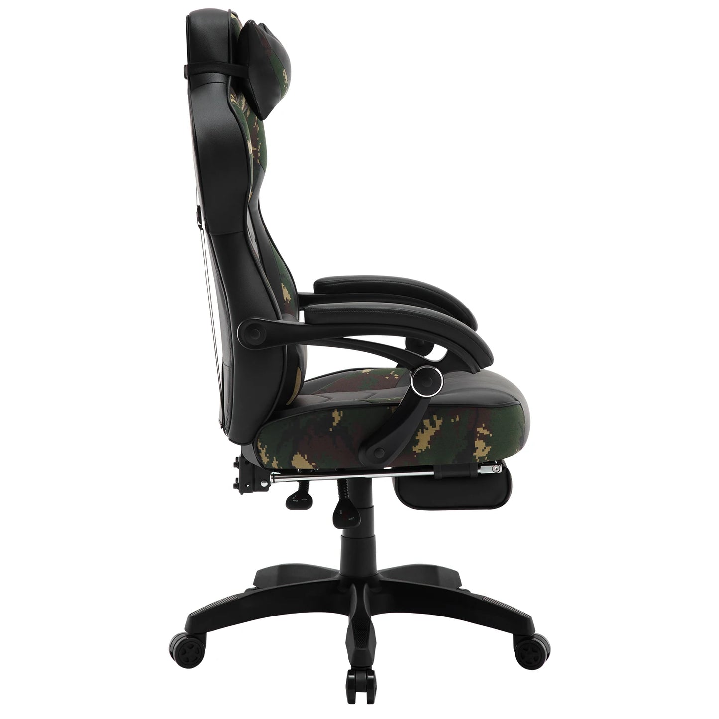 WOLTU Gaming Racing Chair Ergonomic Swivel Computer Chair with Footrest, Lumbar Support, Headrest, Adjustable Gamer Office Chair