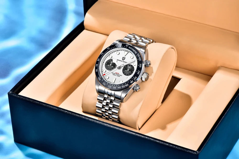 2026 New PAGANI Panda DESIGN Men's Watch Luxury Quartz Speed Sports Chronograph Watch Men AR Sapphire Luminous water lock
