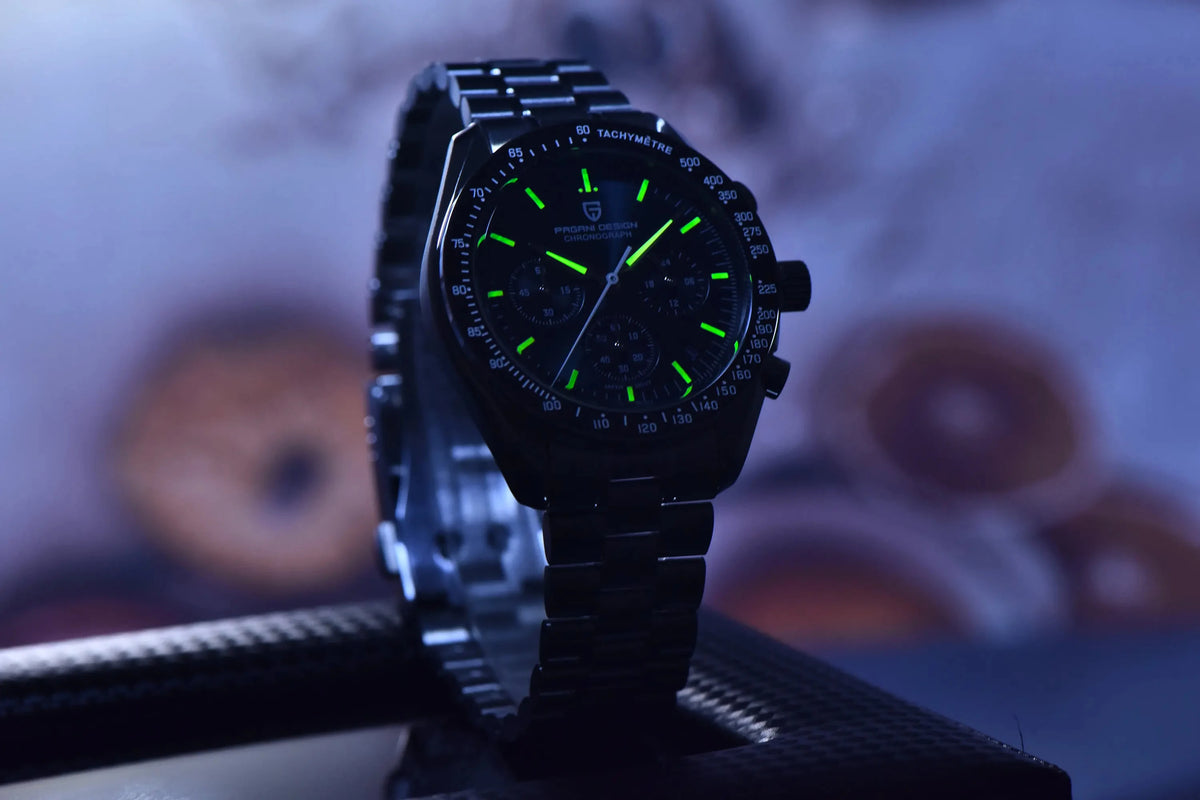 PAGANI DESIGN 2026 New V6 Moon Mens Watch Luxury Quartz Speed Sports Chronograph Watch For Men Watch AR Sapphire glass Local Shipping