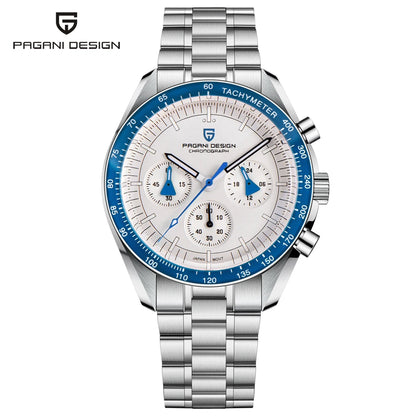 New man Watch PAGANI DESIGN Saturn men's top luxury Quartz Watch for men, sports chronograph, Sapphire Glass AR, glasses ceramic light, waterproof, stainless steel, ideal gift
