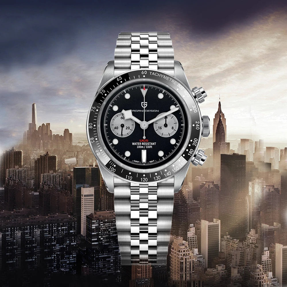 2026 New PAGANI Panda DESIGN Men's Watch Luxury Quartz Speed Sports Chronograph Watch Men AR Sapphire Luminous water lock