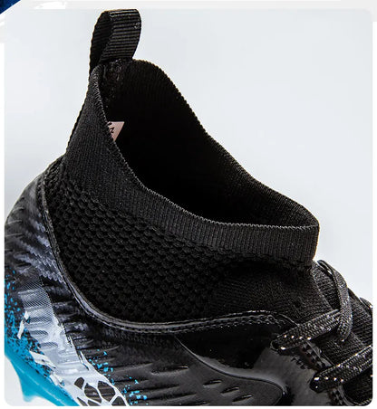 Men Football Boots Non-Slip High-Quality Soccer Shoes Grass Cleats High-Top Futsal Sneakers Match for Training Competition