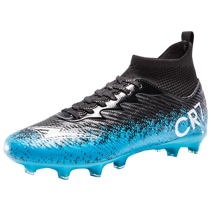 Men Football Boots Non-Slip High-Quality Soccer Shoes Grass Cleats High-Top Futsal Sneakers Match for Training Competition