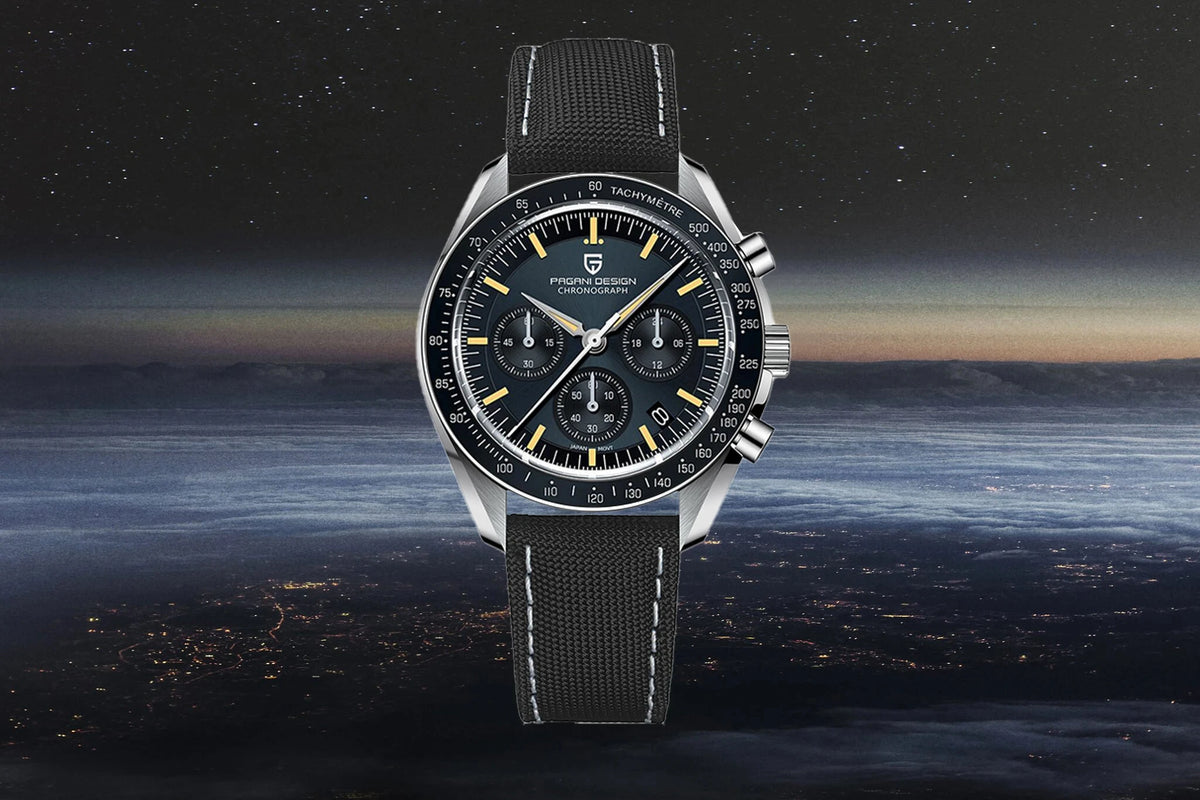 PAGANI DESIGN 2026 New V6 Moon Mens Watch Luxury Quartz Speed Sports Chronograph Watch For Men Watch AR Sapphire glass Local Shipping