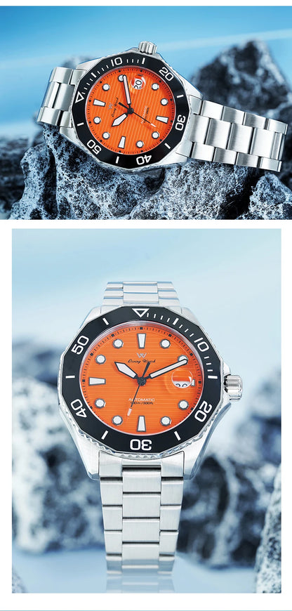 WM Watch Automatic Mechanical Watches Ceramic Bezel Anti-reflective Coating 100 Water Resistant Sapphire Welly Merck Watch 189M