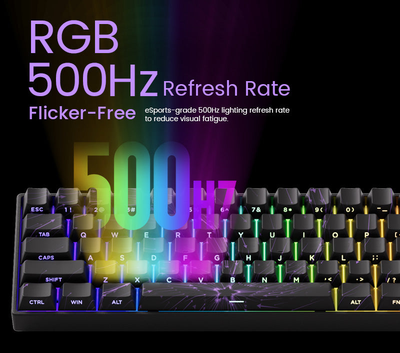 Teclado mecánico Akko MonsGeek FUN60 con interruptores magnéticos 60% para gaming, Rapid Trigger 0.01mm, 8K, ARGB, HE/TMR, teclado personalizado