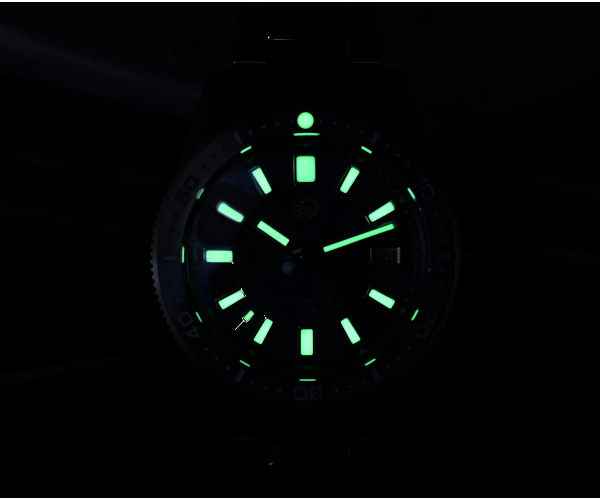San Martin Official 41mm 62mas V4 Diver Men Watch NH35 Automatic Mechanical Watch Sapphire Glass 200m Waterproof Luminous SN0007