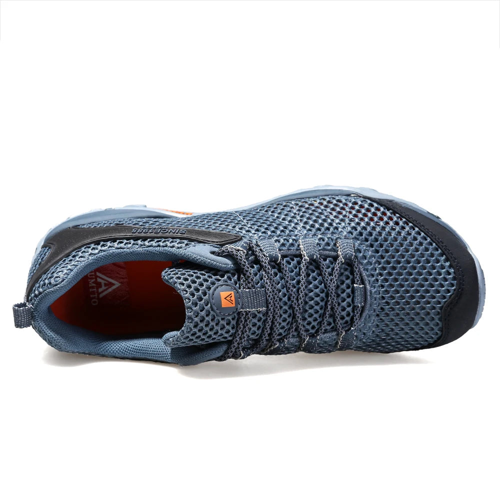HUMTTO Summer Hiking Sneakers for Men 2021 Breathable Outdoor Trekking Sport Men's Water Shoes Climbing Walking Shoes