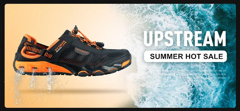 HUMTTO Summer Hiking Sneakers for Men 2021 Breathable Outdoor Trekking Sport Men's Water Shoes Climbing Walking Shoes