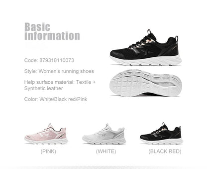 Xtep Women Running Shoes  New Fashion Lightweight Sneakers For Women Breathable Cushioning Sports Shoes Female 879318110073