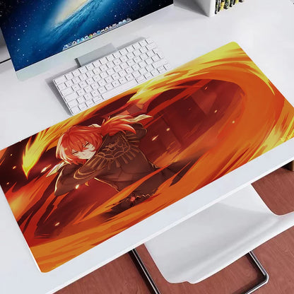 Tappetino mouse Overwatch grande fai da te kawaii XXL per PC, tappetino da scrivania per gamer e ufficio, accessorio gaming per tastiera e mouse