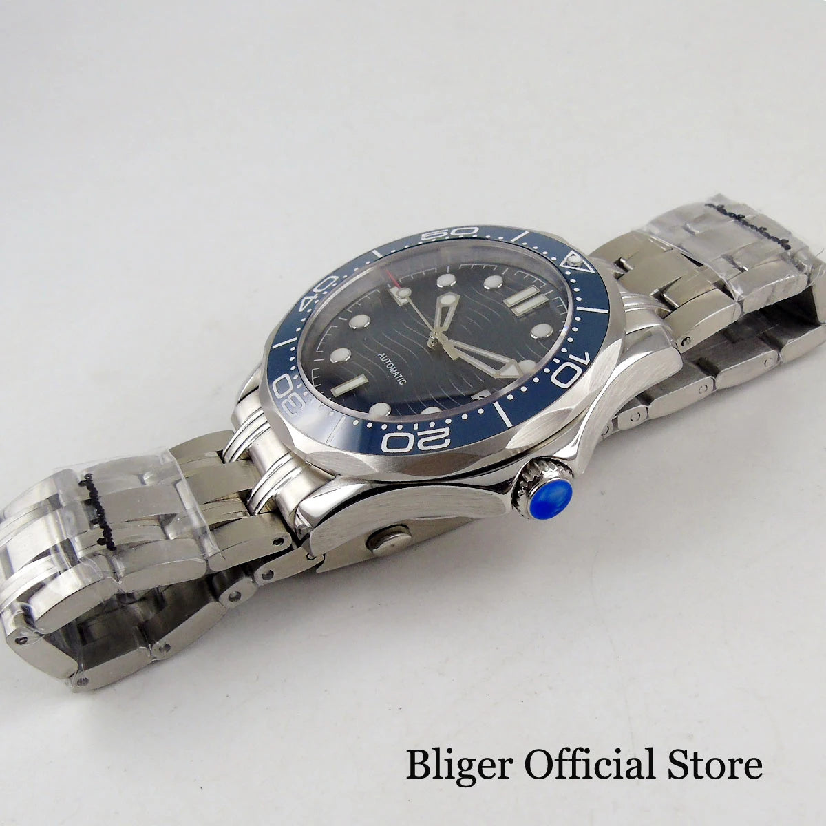 BLIGER Luxury 41mm Mechanical Men's Watch Sapphire Glass NH35AMIYOTA PT5000 Movement Steel Bracelet Ceramic Bezel Date Function