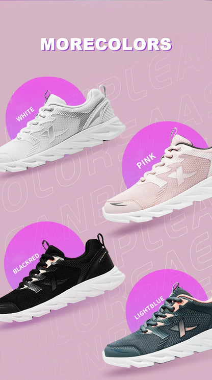 Xtep Women Running Shoes  New Fashion Lightweight Sneakers For Women Breathable Cushioning Sports Shoes Female 879318110073
