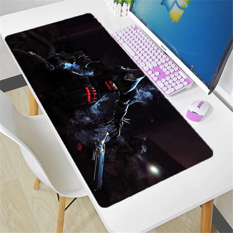 Tappetino mouse Overwatch grande fai da te kawaii XXL per PC, tappetino da scrivania per gamer e ufficio, accessorio gaming per tastiera e mouse